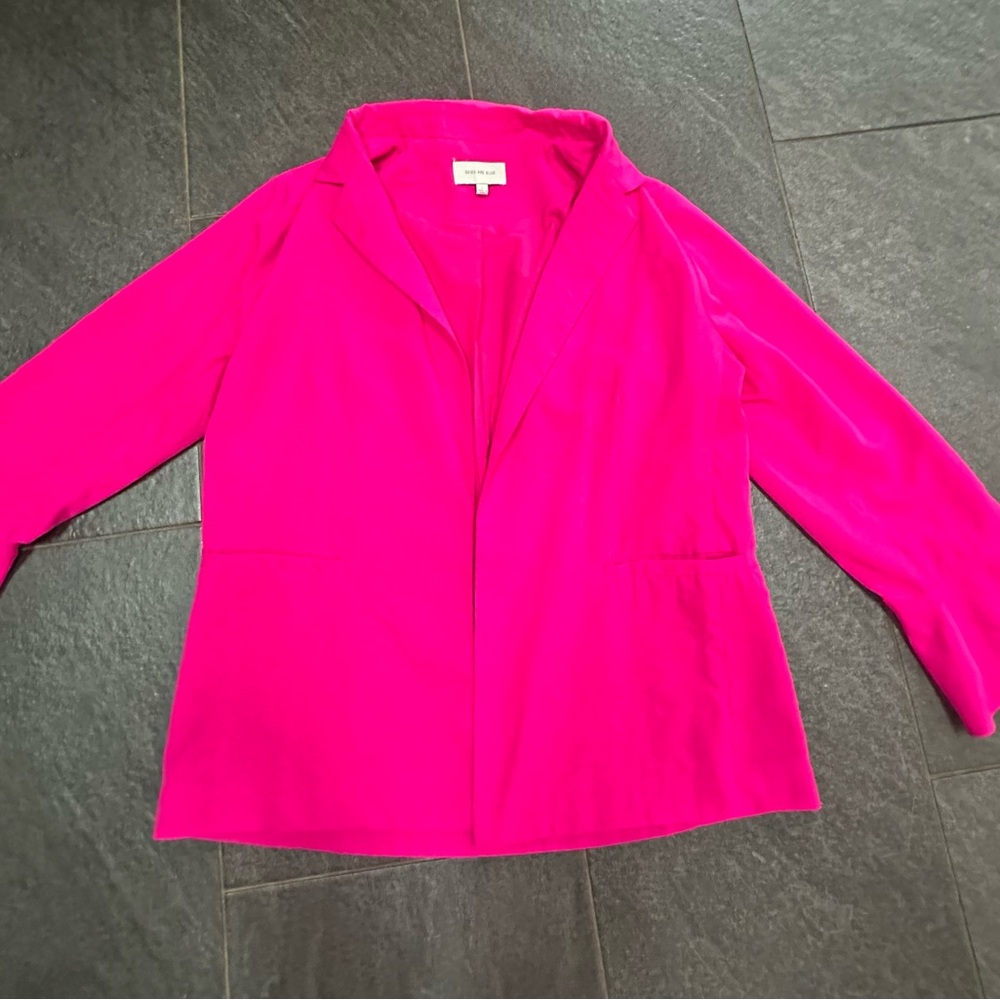 Skies Are Blue Pink Blazer